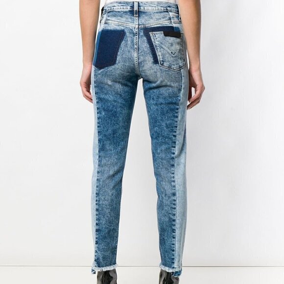 NEW Hudson Zoeey Acid Wash High Waisted Blue Denim Jeans Size 24 - Picture 2 of 8